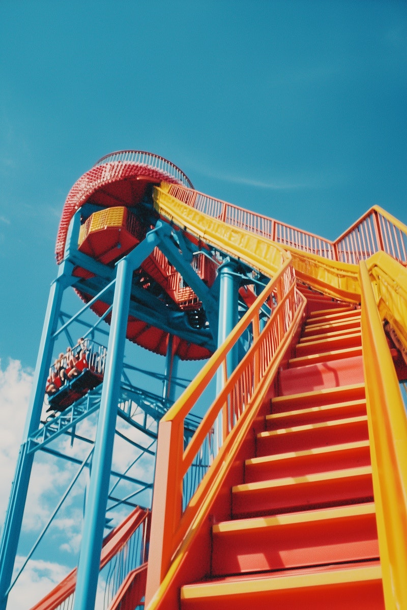 Vibrant Amusement Park Ride